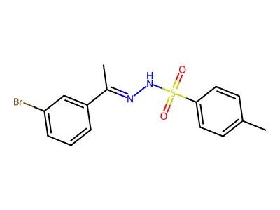 4-Methylbenzenesulfonic acid 2-[1-(3-bromophenyl)ethylidene]hydrazide structure