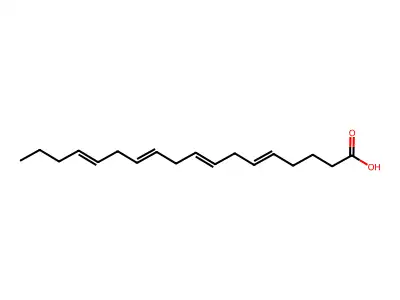 Octadeca-5,8,11,14-tetraenoic acid structure