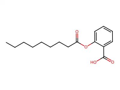 2-(Nonanoyloxy)benzoic acid structure