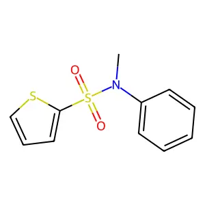 N-methyl-N-phenylthiophene-2-sulfonamide structure