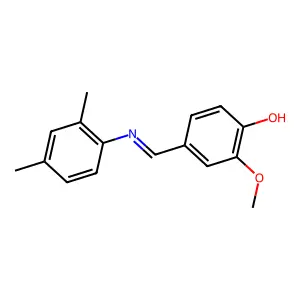 N-Vanillylidene-2,4-xylidine structure