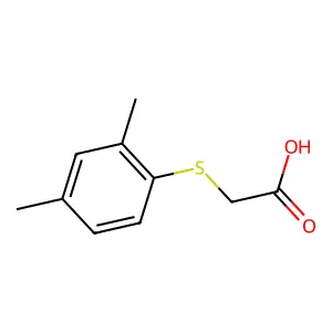 2-[(2,4-Dimethylphenyl)sulfanyl]acetic acid structure