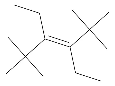 (E)-3,4-Di-tert-butyl-3-hexene structure