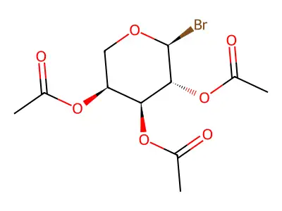 2,3,4-Tri-O-acetyl-D-arabinopyranosyl bromide structure