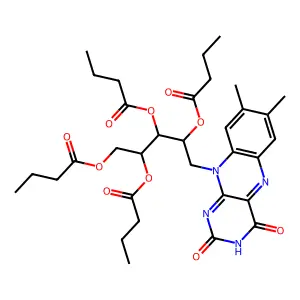 Riboflavine tetrabutyrate structure