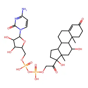 1beta-D-Arabinofuranosylcytosine-5'-diphosphate cortisol structure