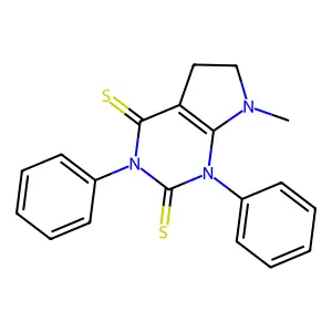 7-Methyl-1,3-diphenyl-5,6-dihydropyrrolo[2,3-d]pyrimidine-2,4-dithione structure