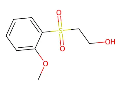 2-Methoxyphenylsulfonylethanol structure