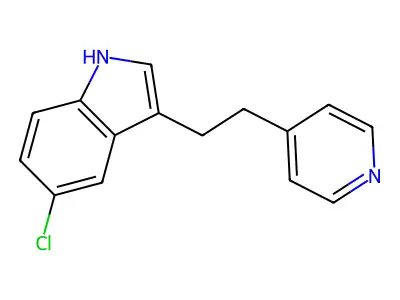 5-chloro-3-(2-pyridin-4-ylethyl)-1H-indole structure