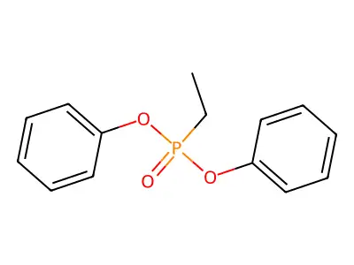 Phosphonic acid, ethyl-, diphenyl ester structure