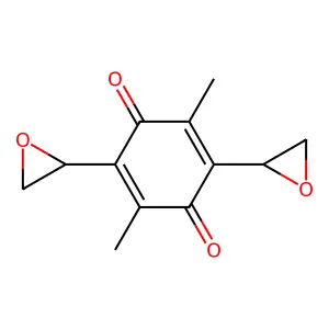 2,5-Dimethyl-3,6-bis(oxiran-2-yl)cyclohexa-2,5-diene-1,4-dione structure