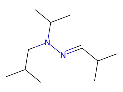 2-methyl-N-(2-methylpropylideneamino)-N-propan-2-ylpropan-1-amine structure
