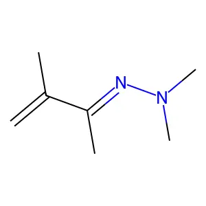 N-methyl-N-(3-methylbut-3-en-2-ylideneamino)methanamine structure