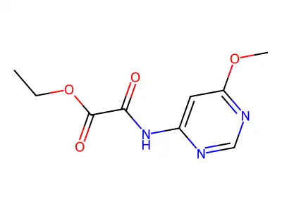 Acetic acid, ((6-methoxy-4-pyrimidinyl)amino)oxo-, ethyl ester structure