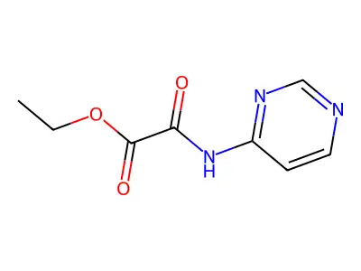 Acetic acid, oxo(4-pyrimidinylamino)-, ethyl ester structure