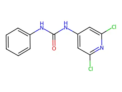 N-(2,6-dichloro-4-pyridyl)-N'-phenylurea structure