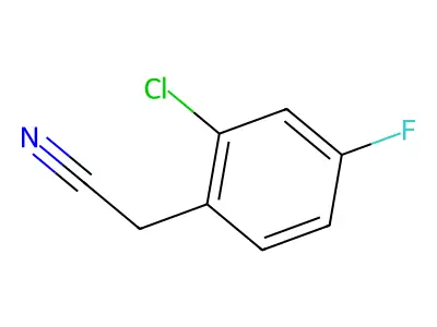 2-Chloro-4-fluorophenylacetonitrile structure