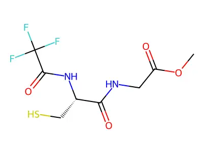 N-(trifluoroacetyl)-L-cysteinylglycine methyl ester structure