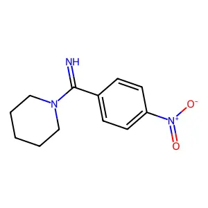 (4-Nitrophenyl)-piperidin-1-ylmethanimine structure
