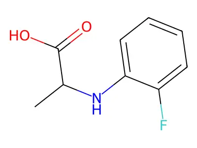 2-(2-Fluoro-phenylamino)-propionic acid structure