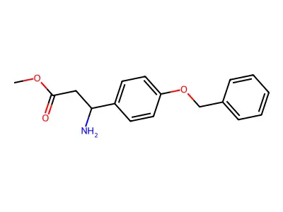 Methyl 3-Amino-3-[4-(phenylmethoxy)phenyl]propionate structure