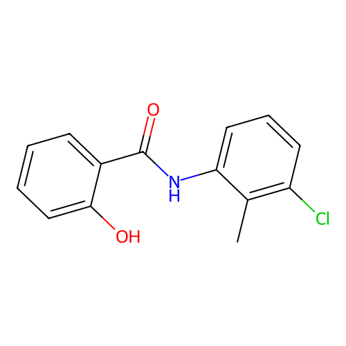 N-(3-chloro-2-methylphenyl)-2-hydroxybenzamide structure