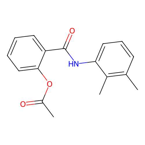 2-[(2,3-Dimethylphenyl)carbamoyl]phenyl acetate structure