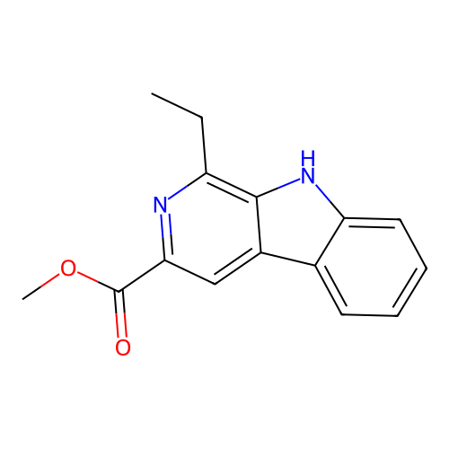 methyl 1-ethyl-9H-pyrido[3,4-b]indole-3-carboxylate structure