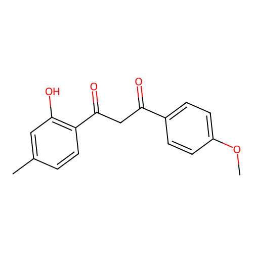 1-(2-Hydroxy-4-methylphenyl)-3-(4-methoxyphenyl)propane-1,3-dione structure