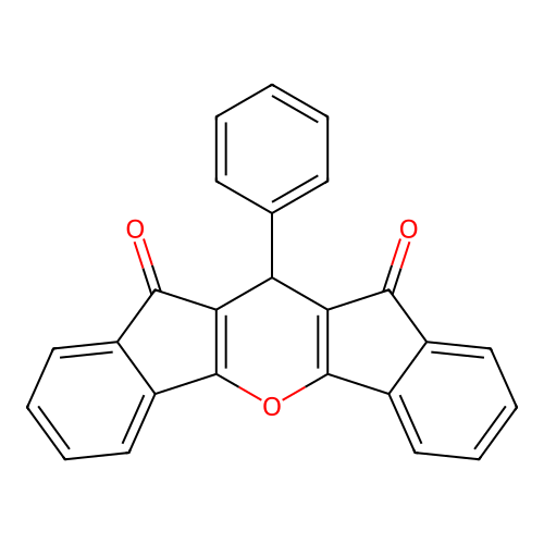 11-Phenyl-10h-diindeno[1,2-b:2',1'-e]pyran-10,12(11h)-dione structure