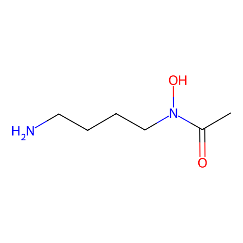 Acetamide, N-4-aminobutyl-N-hydroxy- structure