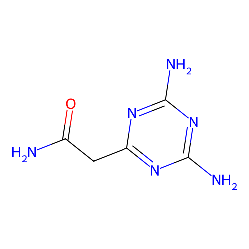 2-(4,6-Diamino-1,3,5-triazin-2-yl)acetamide structure