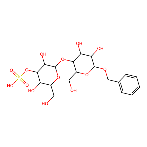 Benzyl3'-sulfo-b-D-lactoside structure