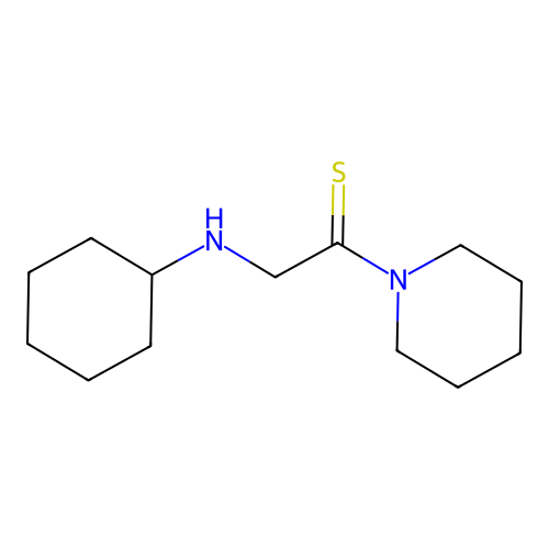 N-Cyclohexyl-2-thioxo-2-(1-piperidinyl)ethaneamine structure