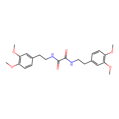N,N'-Bis-(2-(3,4-dimethoxy-phenyl)-ethyl)-oxalamide structure