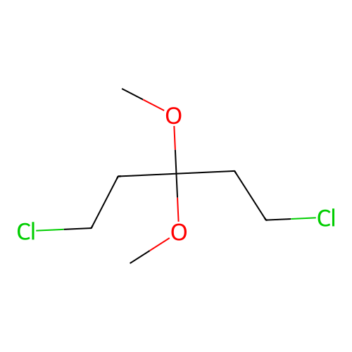 Pentane, 1,5-dichloro-3,3-dimethoxy- structure