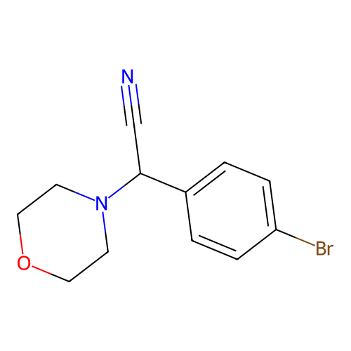 alpha(4-Bromophenyl)-4-morpholineacetonitrile structure