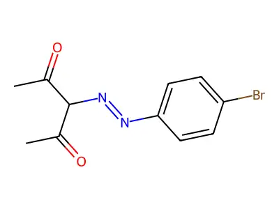 2,4-Pentanedione, 3-[(4-bromophenyl)azo]- structure