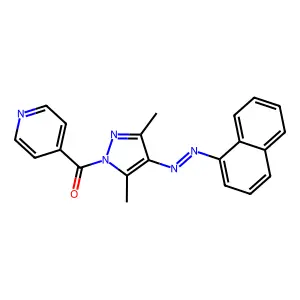 [3,5-dimethyl-4-(naphthalen-1-yldiazenyl)pyrazol-1-yl]-pyrid structure