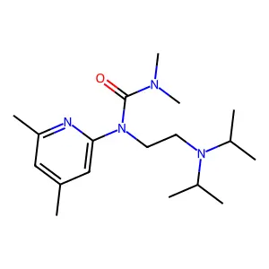N-(2-Diisopropylaminoethyl)-N-(4,6-dimethyl-2-pyridyl)-N',N'-dimethylurea structure