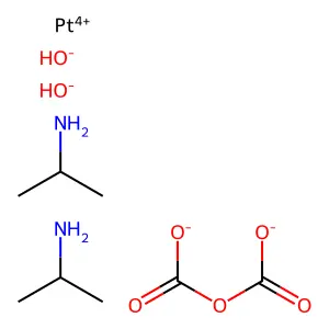 Platinum, (dicarbonato(2-)-O,O')dihydroxybis(2-(propanamine)-, (OC-6-33)- structure