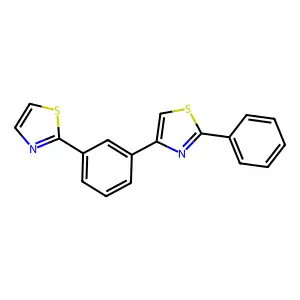 2'-Phenyl-2,4'-m-phenylenedithiazole structure