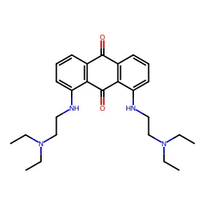 1,8-Bis(2-diethylaminoethylamino)anthracene-9,10-dione structure