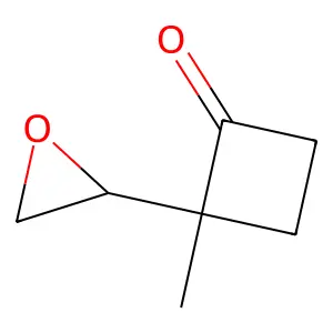 Cyclobutanone, 2-methyl-2-oxiranyl- structure