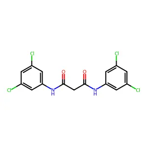 N,N'-bis(3,5-dichlorophenyl)propanediamide structure