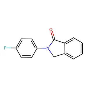 2-(4-Fluorophenyl)-1-isoindolinone structure