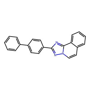 2-(1,1'-Biphenyl-4-yl)-1,2,4-triazole(5,1-a)isoquinoline structure