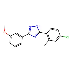 s-Triazole, 3-(4-chloro-o-tolyl)-5-(m-methoxyphenyl)- structure