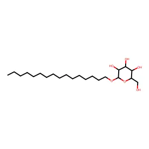 Hexadecyl D-glucopyranoside structure