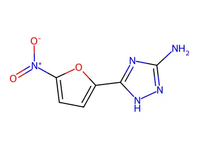 s-Triazole, 5-amino-3-(5-nitro-2-furyl)- structure